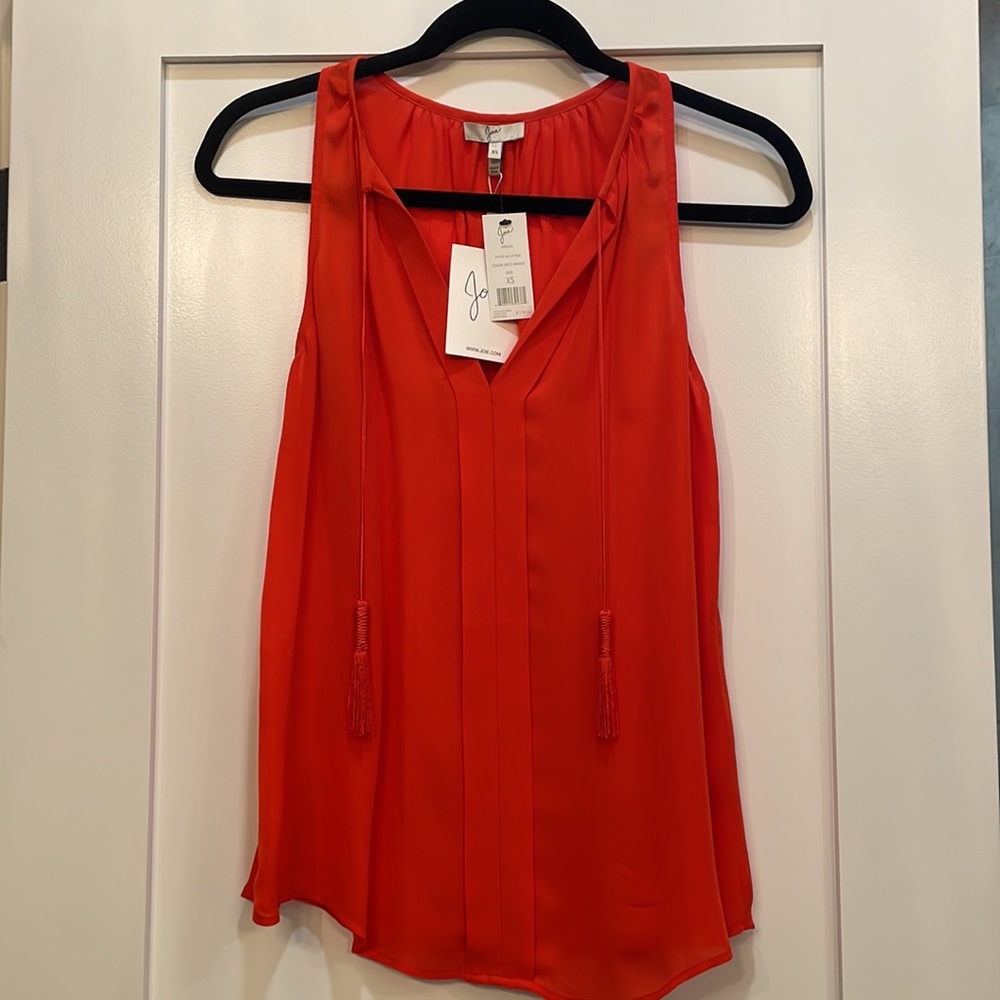 NWT Joie Silk Tassle Tank